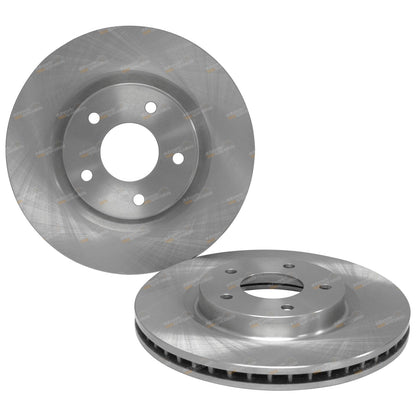 2 Front Disc Brake Rotors for Nissan X-Trail T31 (2007–2012) 296mm
