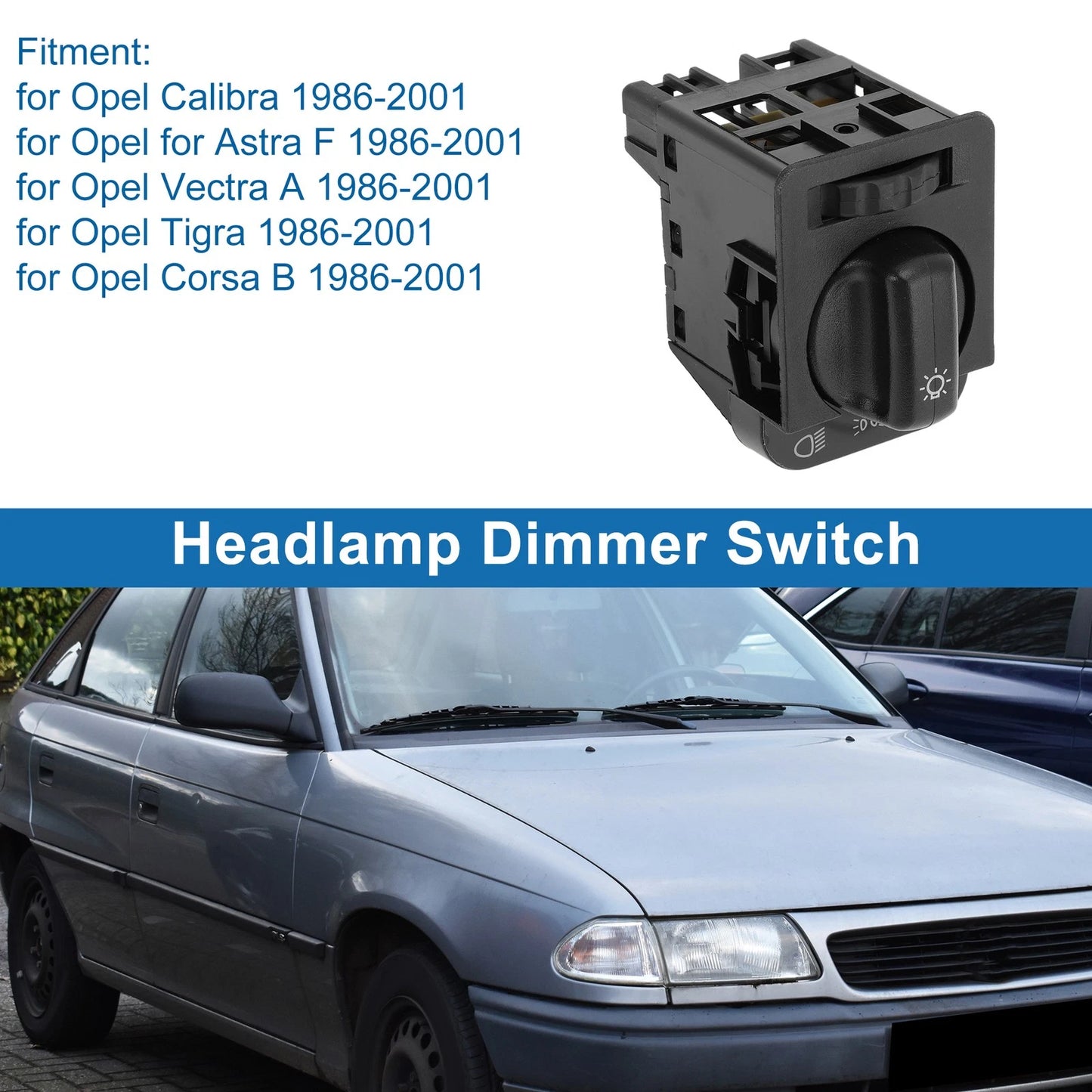 Headlight Switch for Mercedes-Benz W124 W126 (No.1240126/90213283)
