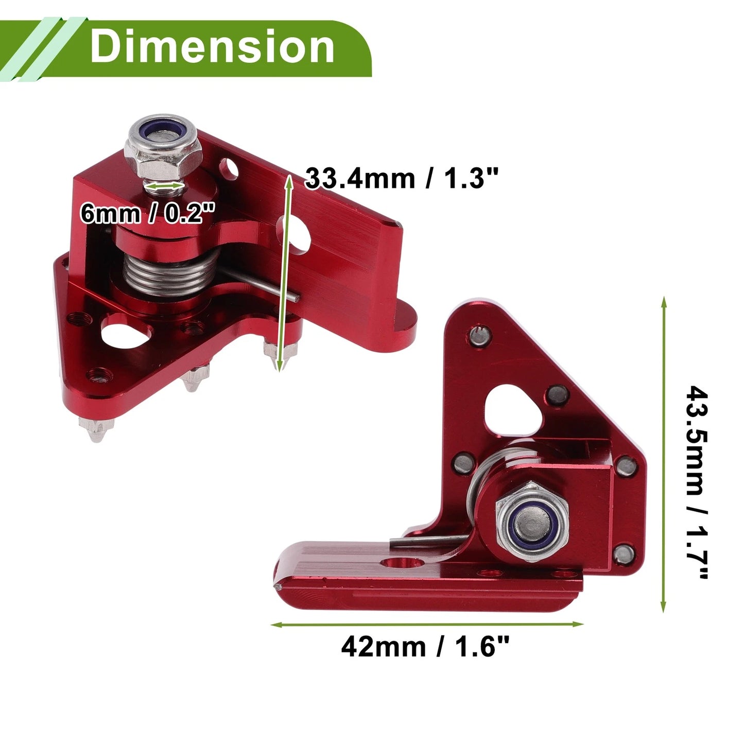 Motorcycle Foot Pegs for Honda CRF50 (2004–2023) Red 1 Pc