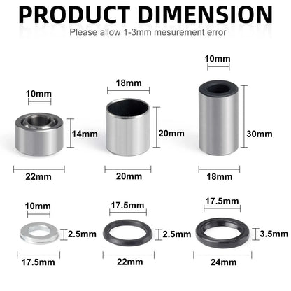 2 x Front Shock Bushing for Honda Sportrax TRX400EX (1999–2004)