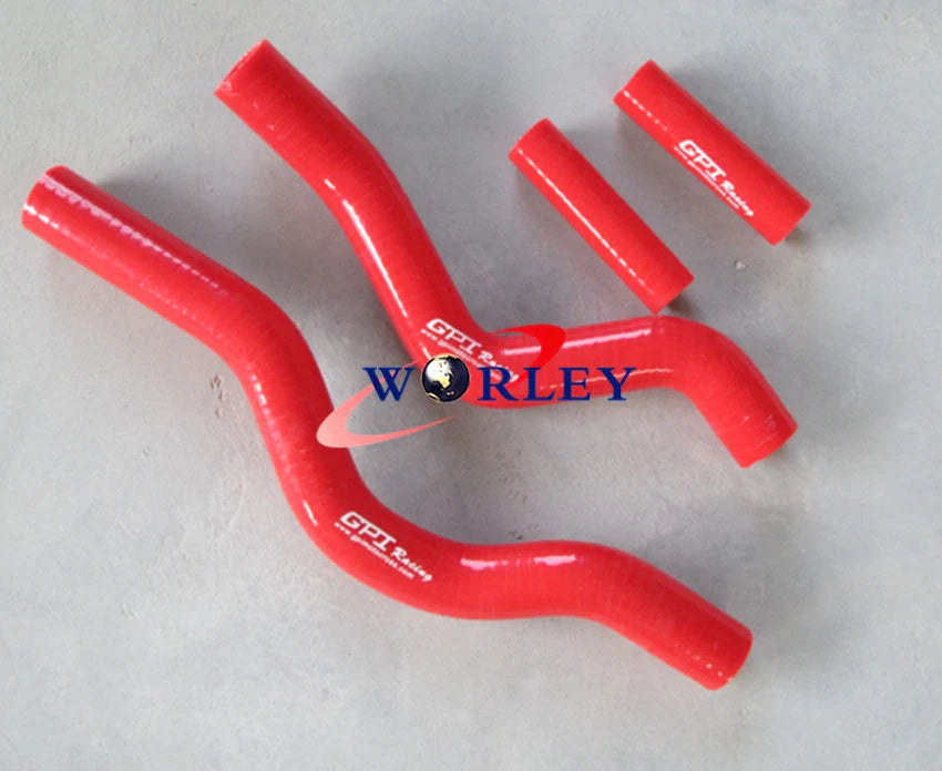 Silicone Radiator Hose for Suzuki RM250 2001-2008, Red