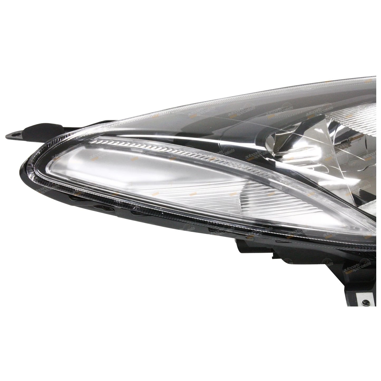 RH Black Headlight for Mazda 2 (2007–2014)
