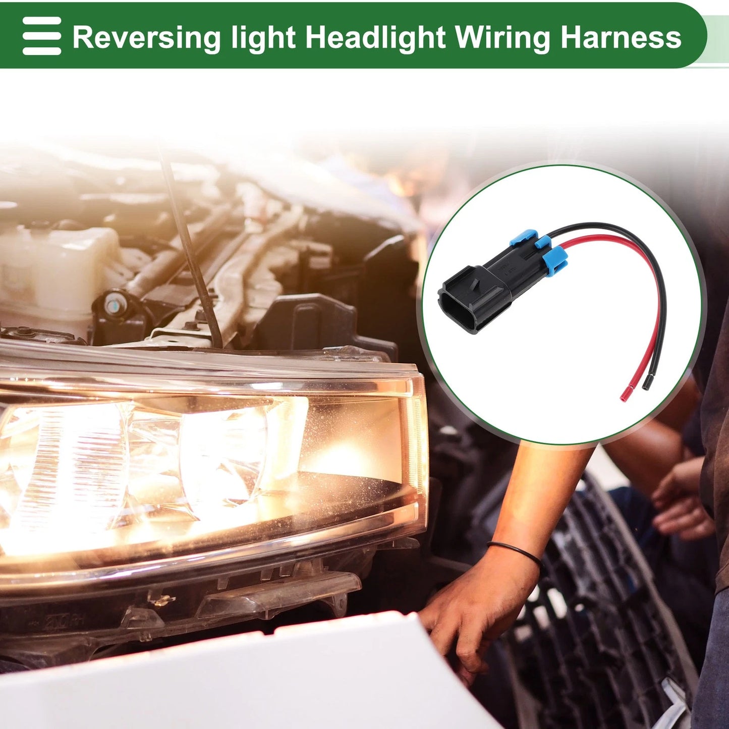Headlight Cable Repair Kit for Polaris Ranger (2 Pcs)