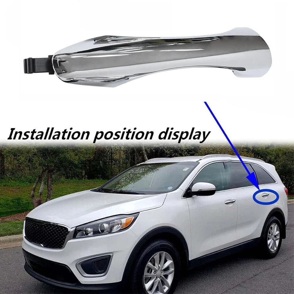 Left Rear Outside Door Handle Chrome for Kia Sorento (2016-2020)
