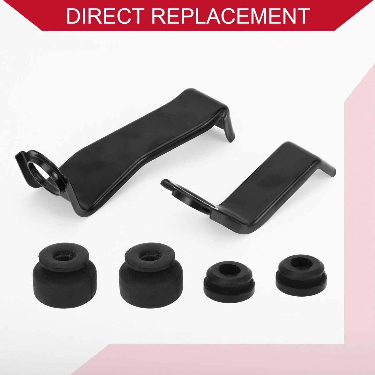 Set of 2 Radiator Shock Bracket Bushings for Honda Civic (No. 197015AAA00)