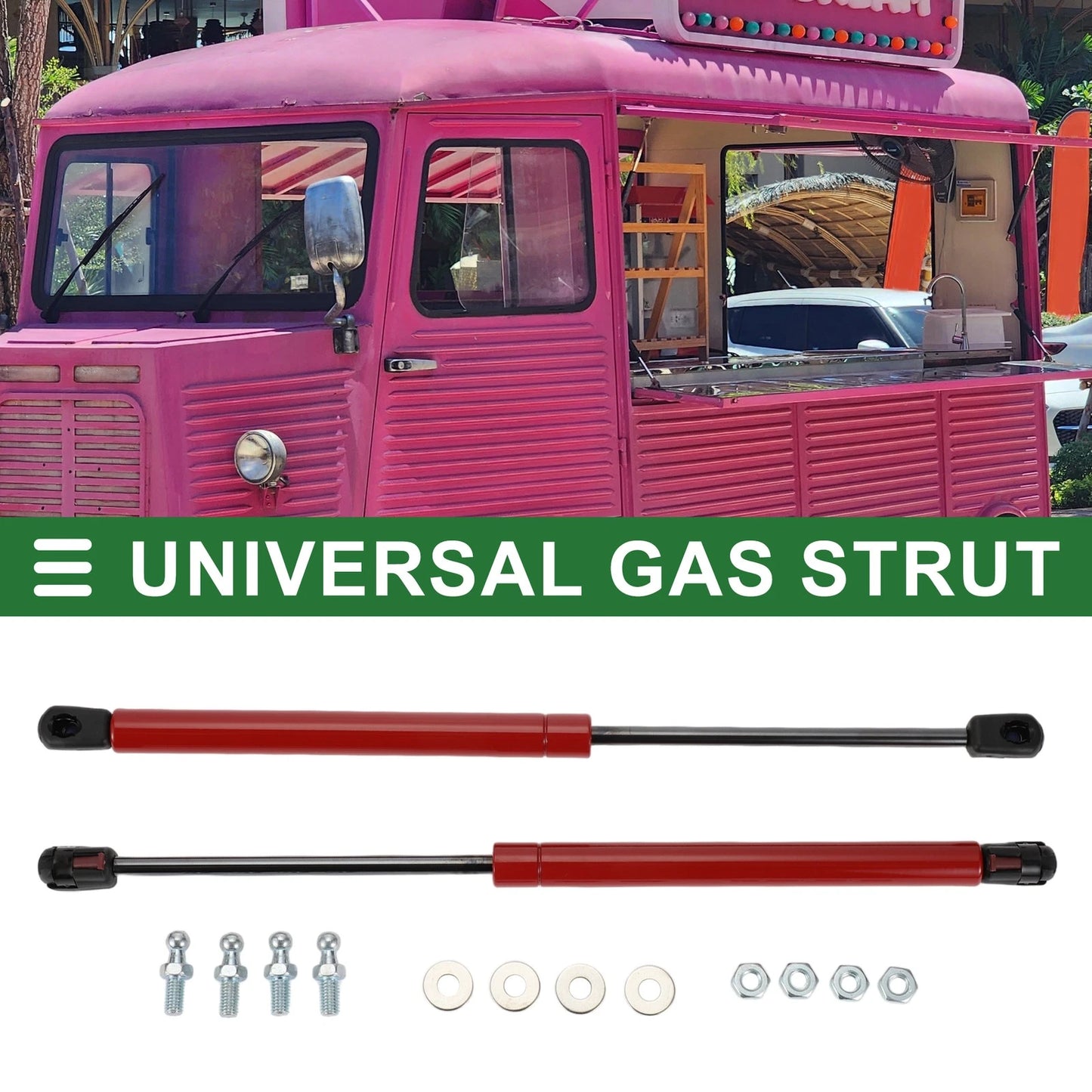 Set of 2 Gas Struts 15 Inch 90lb for Car Truck RV Boat