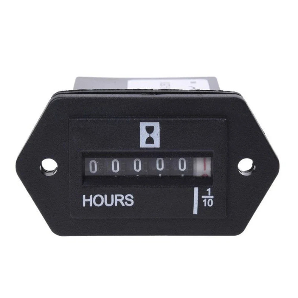 Gauge Hour Meter Black Mechanical Accessories for Engine Replacement