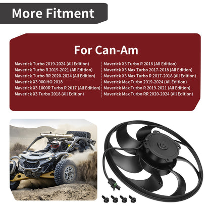 Radiator Cooling Fan for Can Am Maverick X3 Turbo (2018)