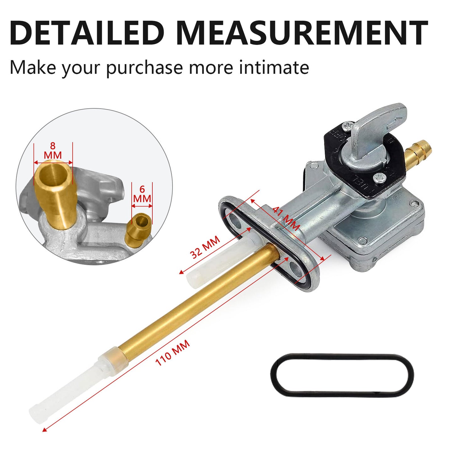 Fuel Valve Petcock for Kawasaki Ninja 250R (1988–2007)