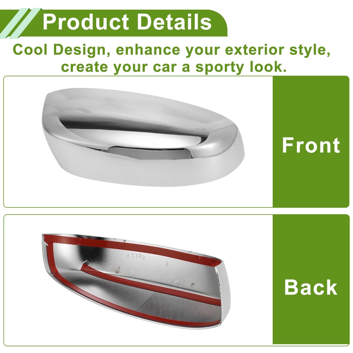 Mirror Cover Cap for Chevy Silverado 1500 (2007–2013) - Electroplated