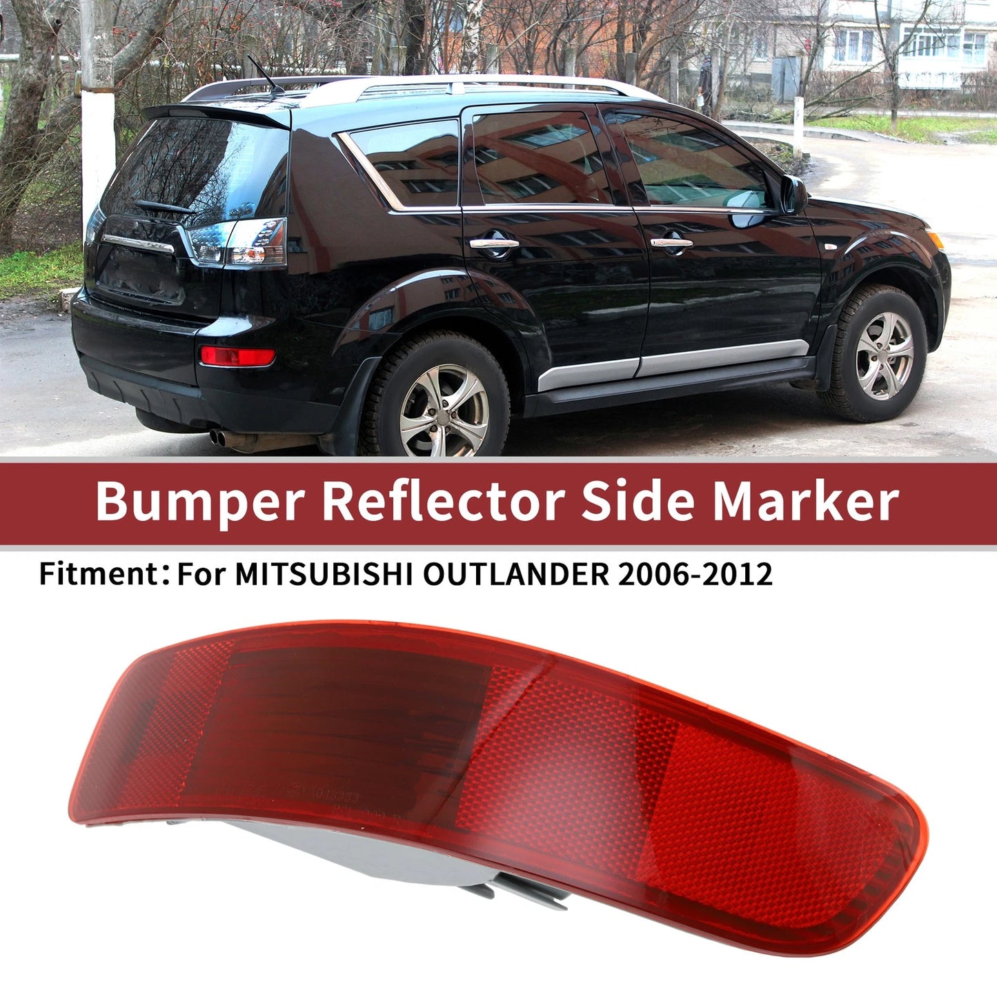 Rear Right Bumper Reflector No. 8355A004 for Mitsubishi Outlander (2014–2021)