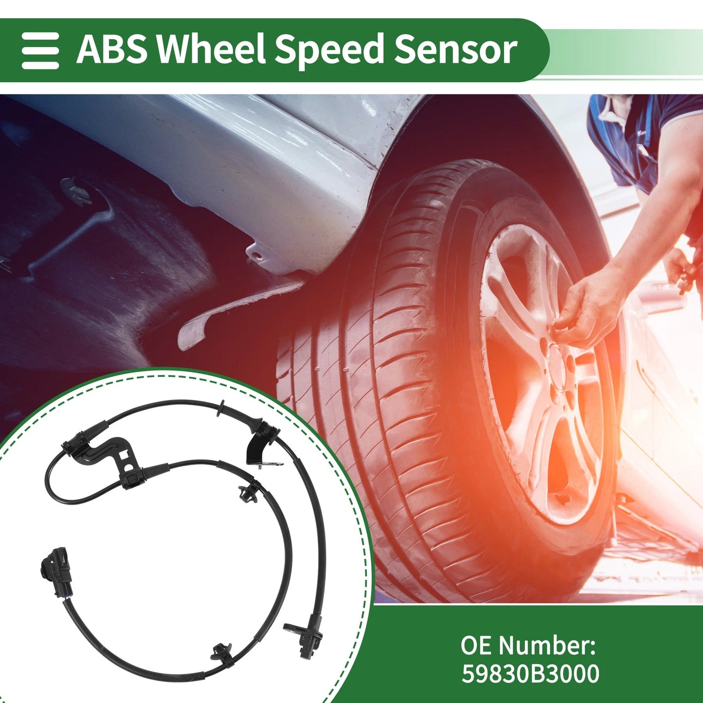 ABS Wheel Speed Sensor No. 59830B3000 for Hyundai Mistra (2013–2017)