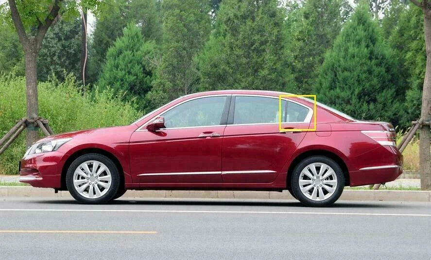 2 x CF Side Window Louver Shutter Cover Trim for Honda Accord (2014–2017)