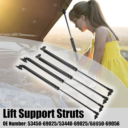 4 x Lift Support Gas Struts for Lexus LX470 (1998-2007)