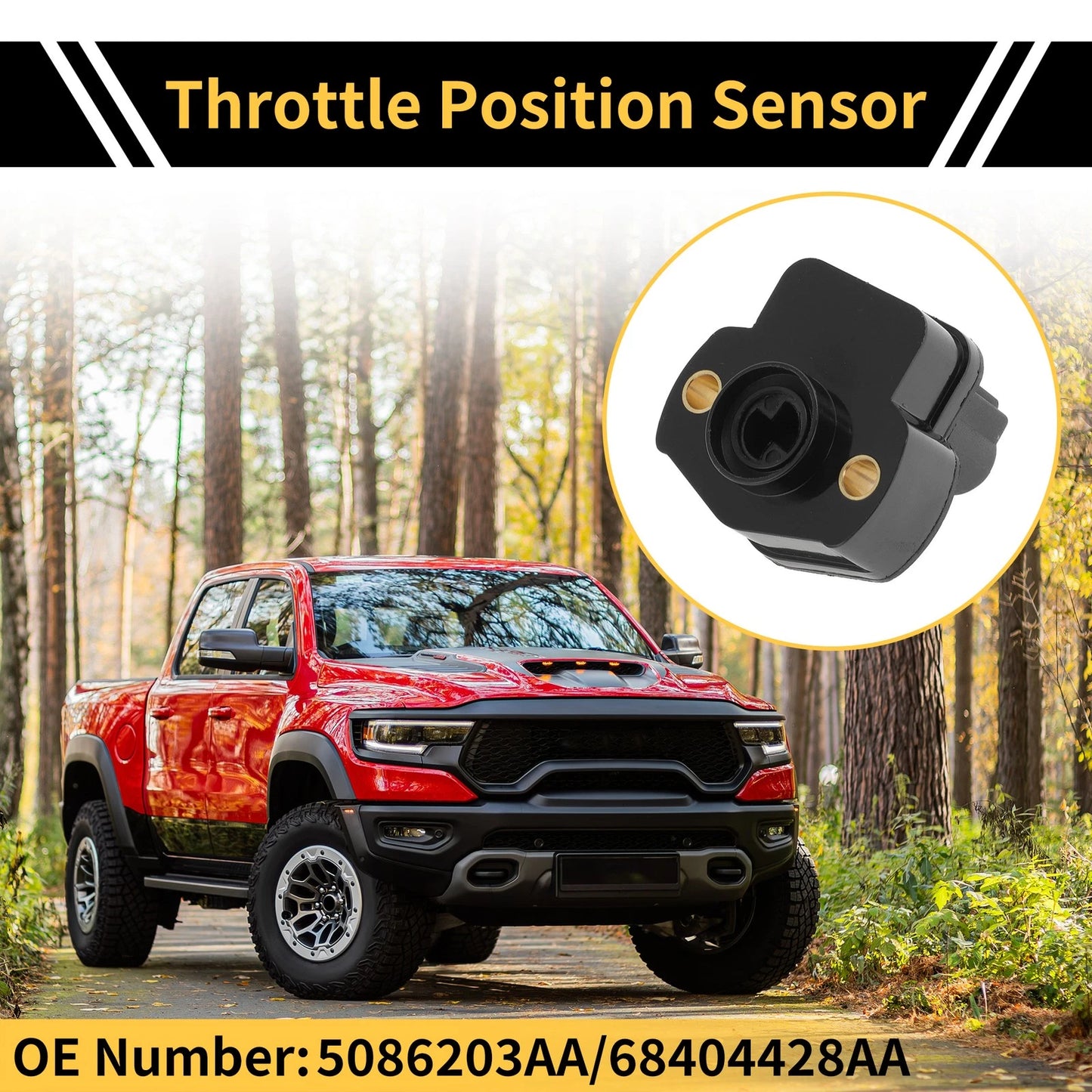 Throttle Position Sensor TPS for Jeep Liberty (2002–2006) No. 5086203AA/68404428AA