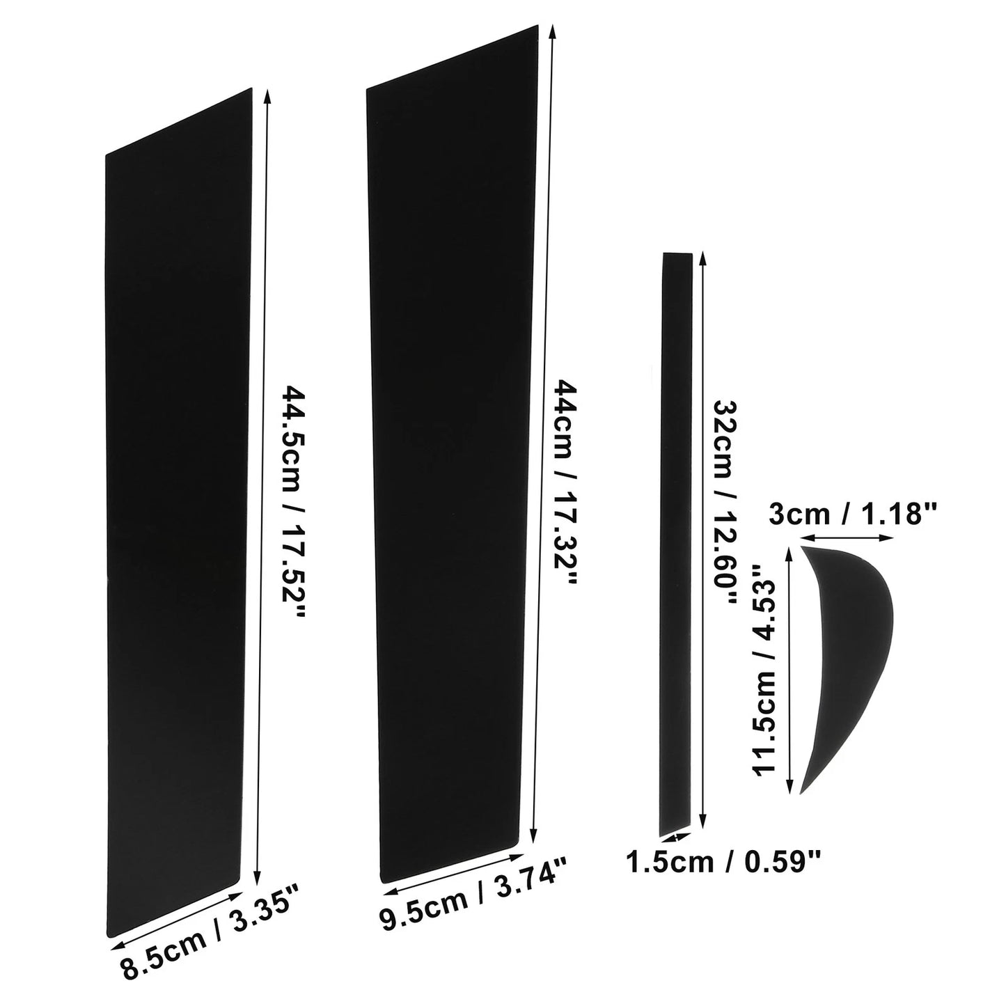 8 Pcs Door Cover Trim Pillar Stickers for Toyota Camry