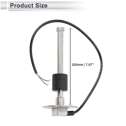 Fuel Sending Unit and Gauge Kit 240-33 Ohm 200mm for Boat Truck Vehicle