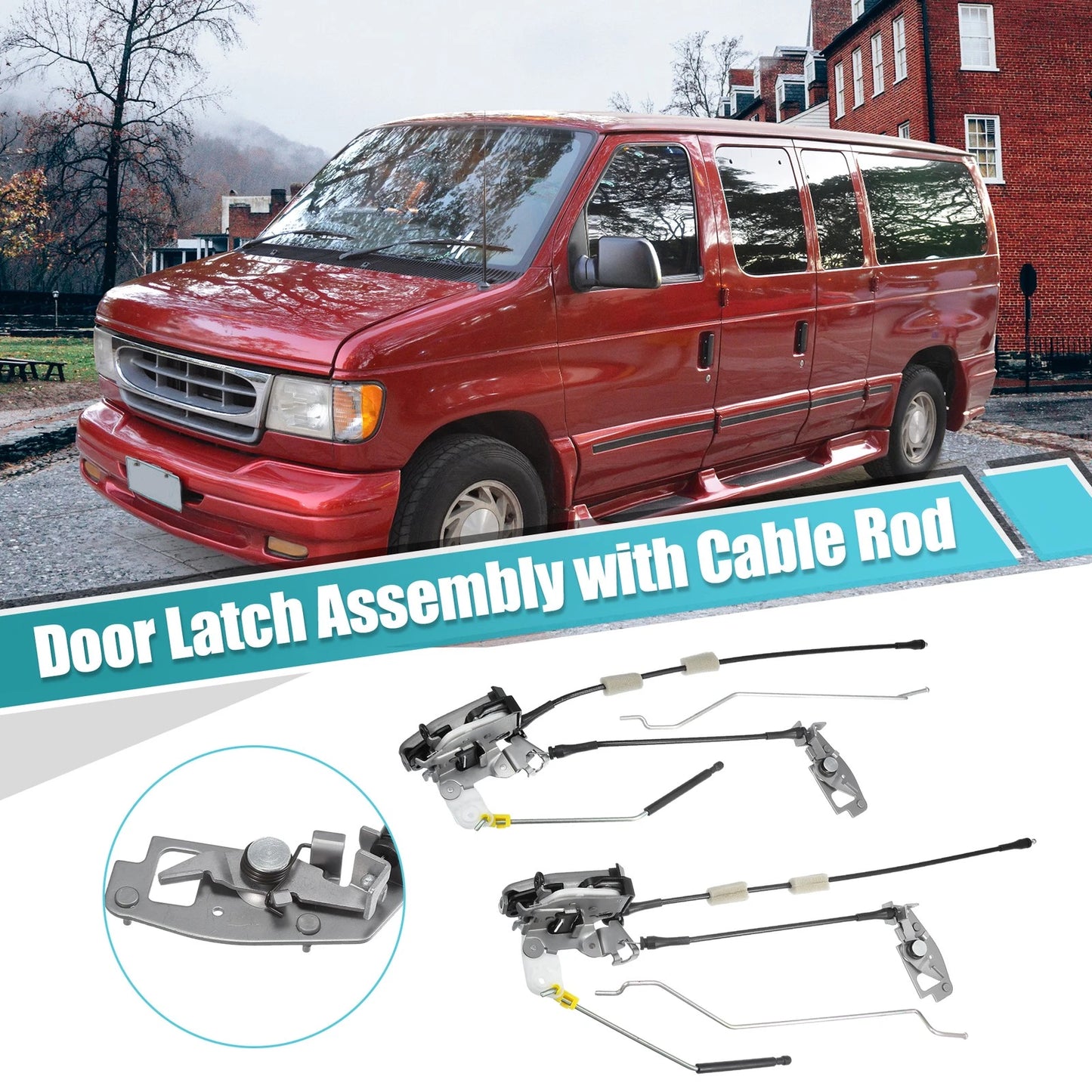 Set of 1 Door Latch Assembly for Ford E150 (2004–2014)