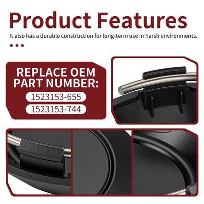 Set of 4 Center Hub Wheel Caps for Polaris RZR Turbo XP S (2019–2020)