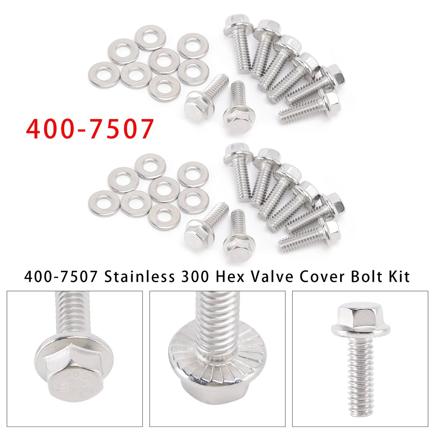 2 Pack Valve Cover Bolt Kit 400-7507 for 300