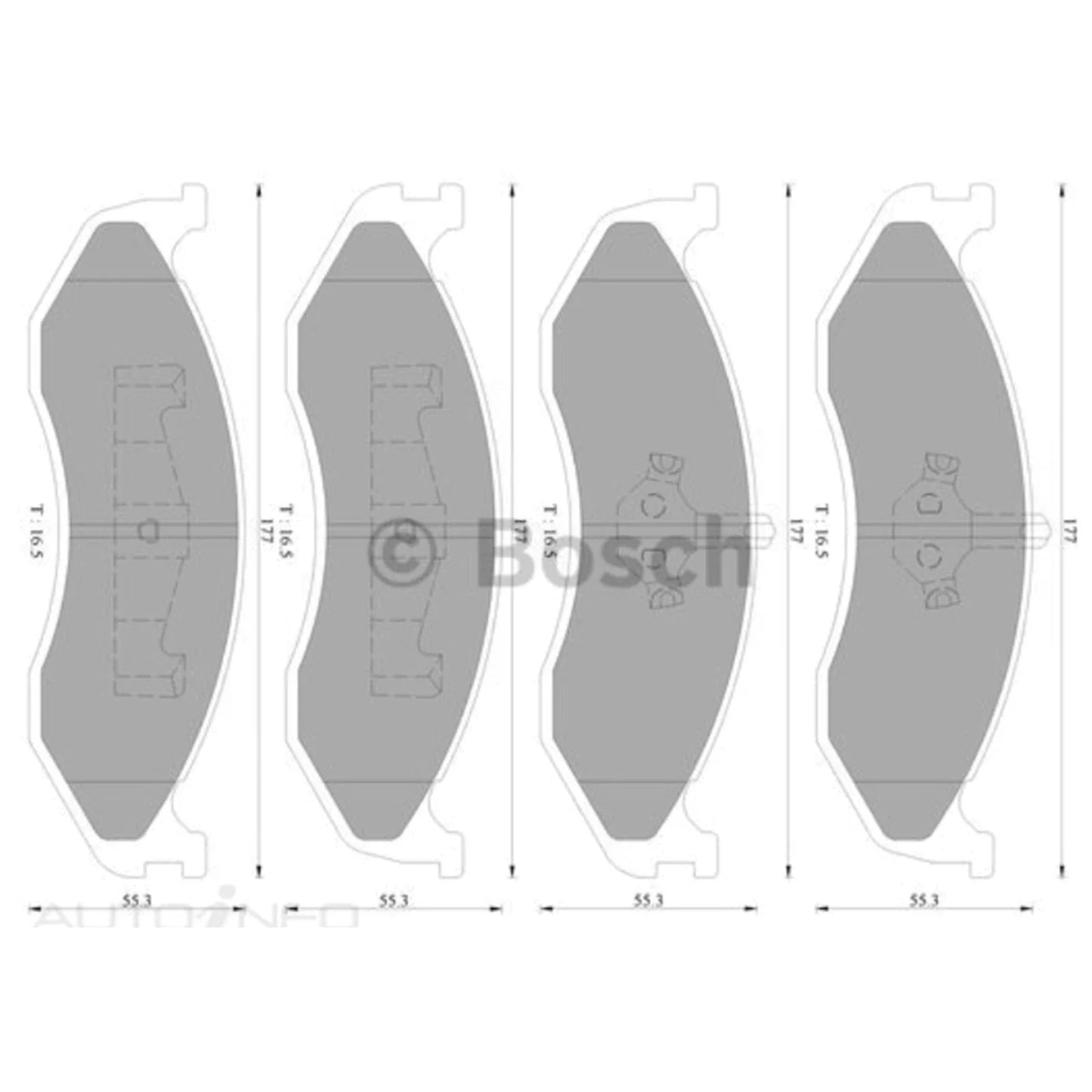 Front Disc Brake Pad Set 4X4 for Jeep Cherokee XJ (1994-2001)
