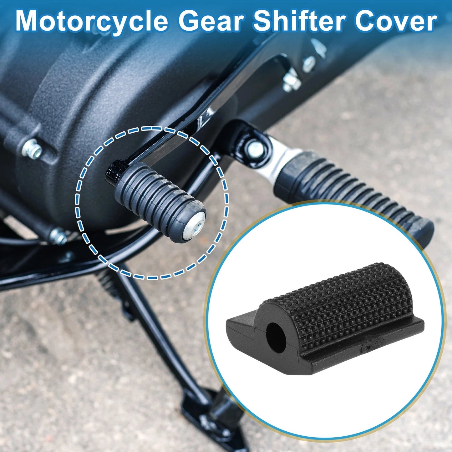 Shift Pedal Shells for Universal Vehicles (4x3x2cm, Black)