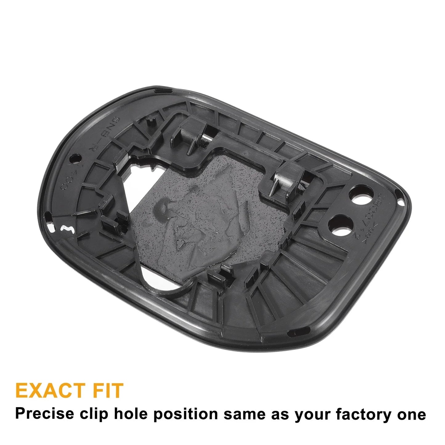 Left Right White Mirror Glass w/ Back Non-heated for Honda Civic (2006-2011)