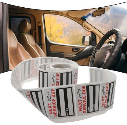Oil Change Service Reminder Sticker 2x2 Inch Decal Sticker