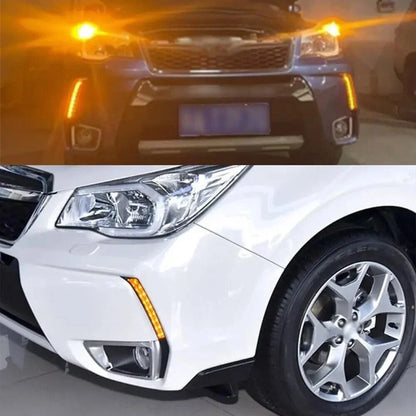 Car DRL Turn Signal Fog Lights for Subaru Forester (2013-2018)