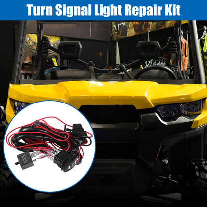 Set of 4 Black LED Turn Signal Kit for Polaris RZR Ranger Turbo