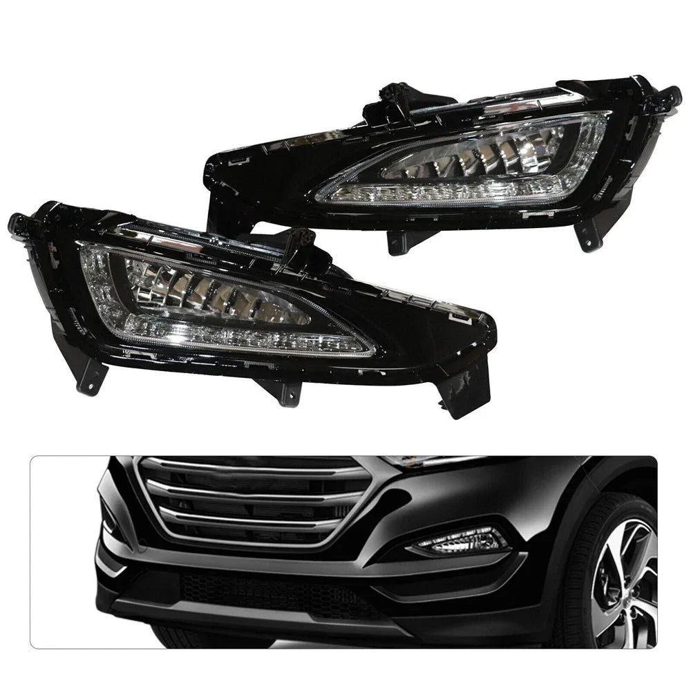 DRL LED Daytime Running Lights Fog Lamps for Hyundai Tucson (2015-2017)