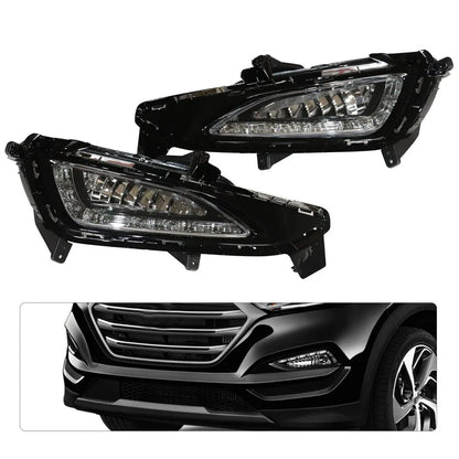 DRL LED Daytime Running Lights Fog Lamps for Hyundai Tucson (2015-2017)