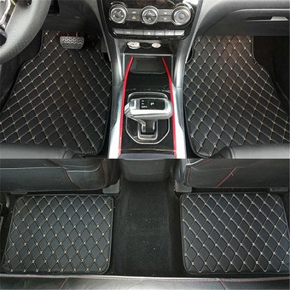 4 Pcs Waterproof PU Leather Car Floor Mats