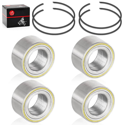 4 x Front & Rear Wheel Bearing & Circlip for Can-Am Maverick X3 MAX (2017–2023)