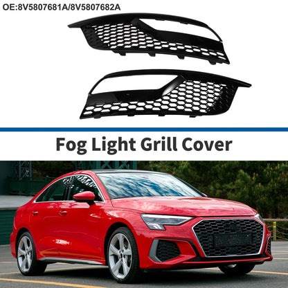 2X Fog Light Grills for Audi A3 (2013–2016) No. 8V5807681A