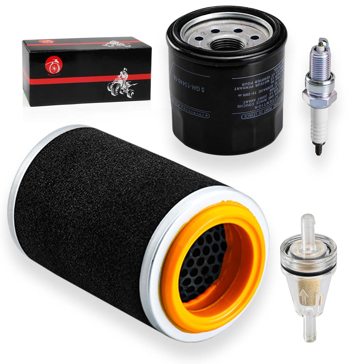 Air Filter & Guide Cage Cap for Yamaha Grizzly 350 400 450 Bruin 350 (2000–2006)