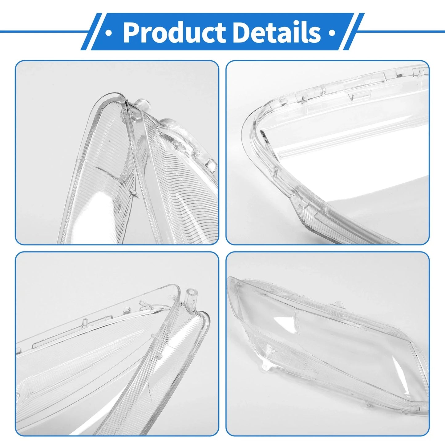 Car Front Right Headlight Lens Cover for Honda Civic (2012-2015)