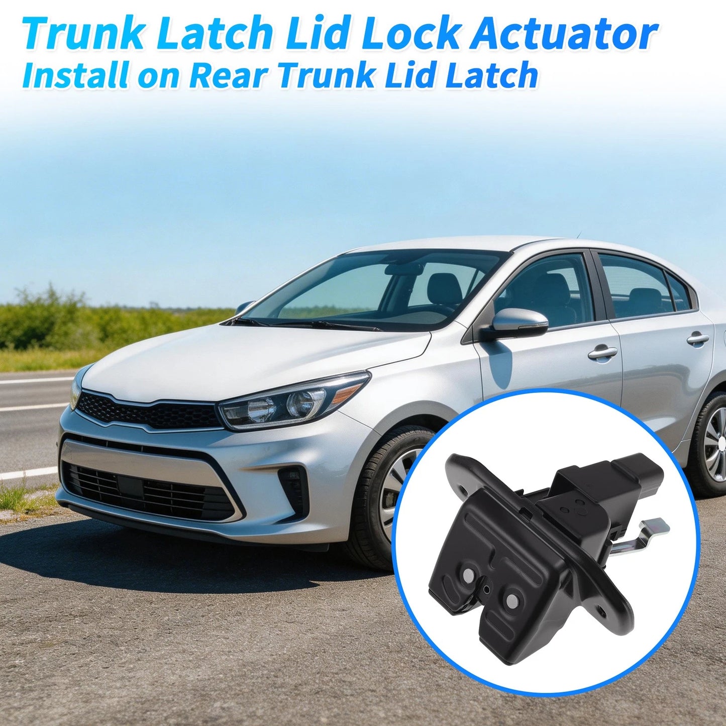 Rear Trunk Latch Lock Actuator for Kia Rio (2018–2022) 4 Pins 81230H8000