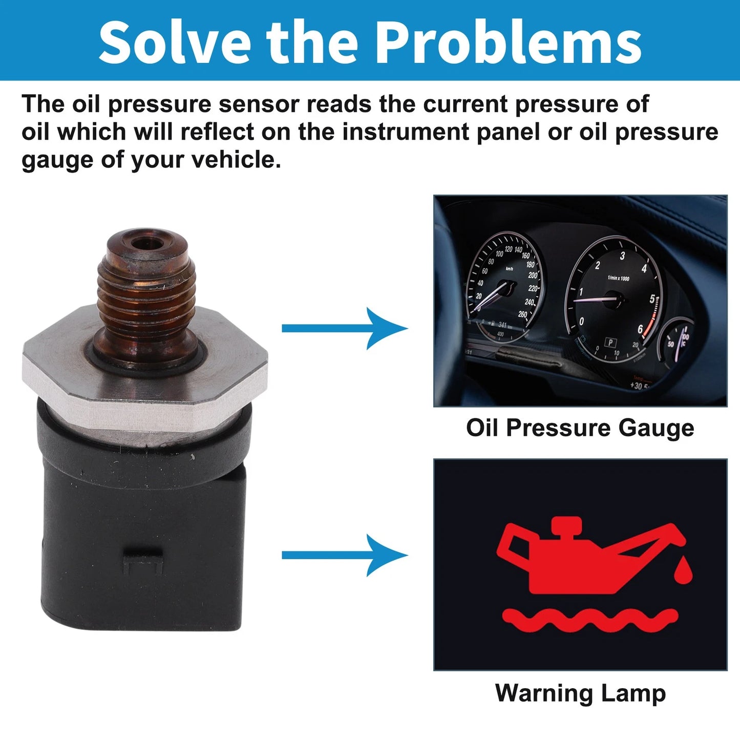 Engine Oil Pressure Sensor No.0281002498 for Mercedes Benz A-Class (1997–2004)