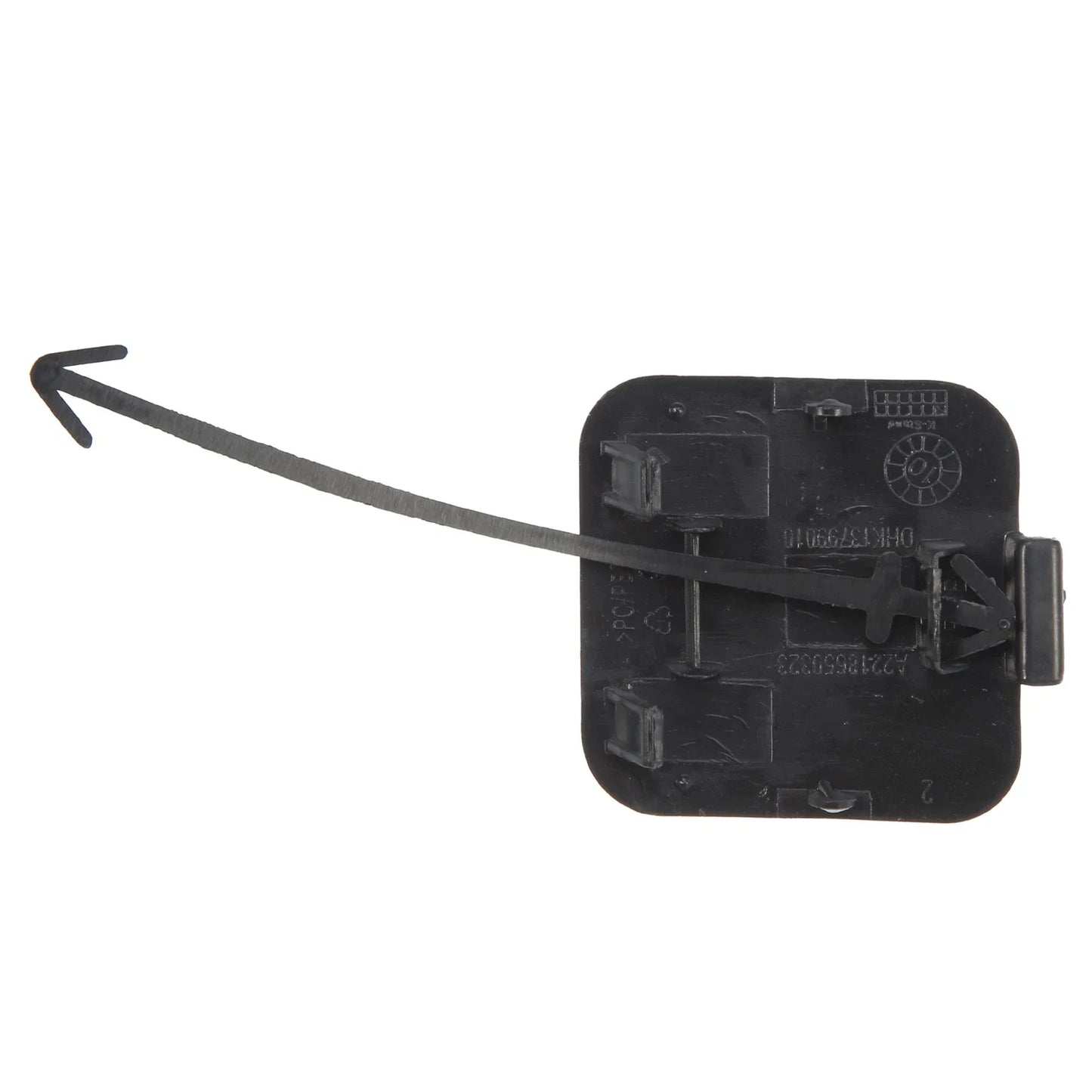 Rear Bumper Tow Hook Cover for Mercedes-Benz W221 (2007-2009) Matte Gray