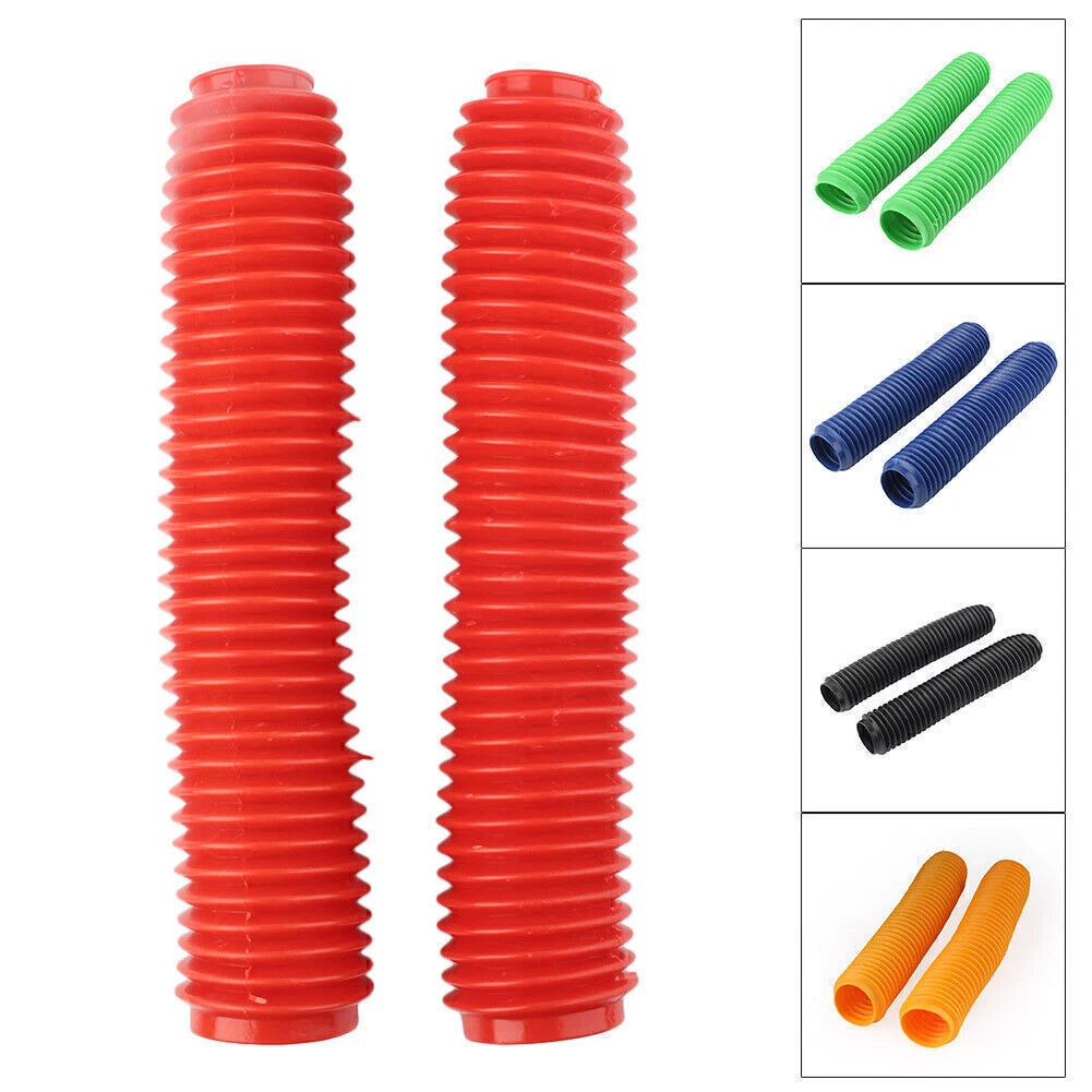 360MM Fork Dust Covers for Motor Dirt Bike Red (Fits Various Models)