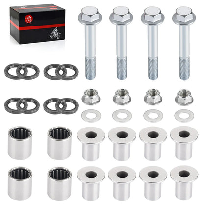2 x Front Upper A Arm Bushings & Bolts Kit for Kawasaki KFX400 (2003–2006)