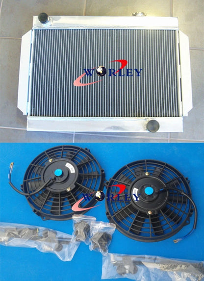 Alloy Aluminum Radiator with Fan for Holden V8 Chevy Motor (Universal)