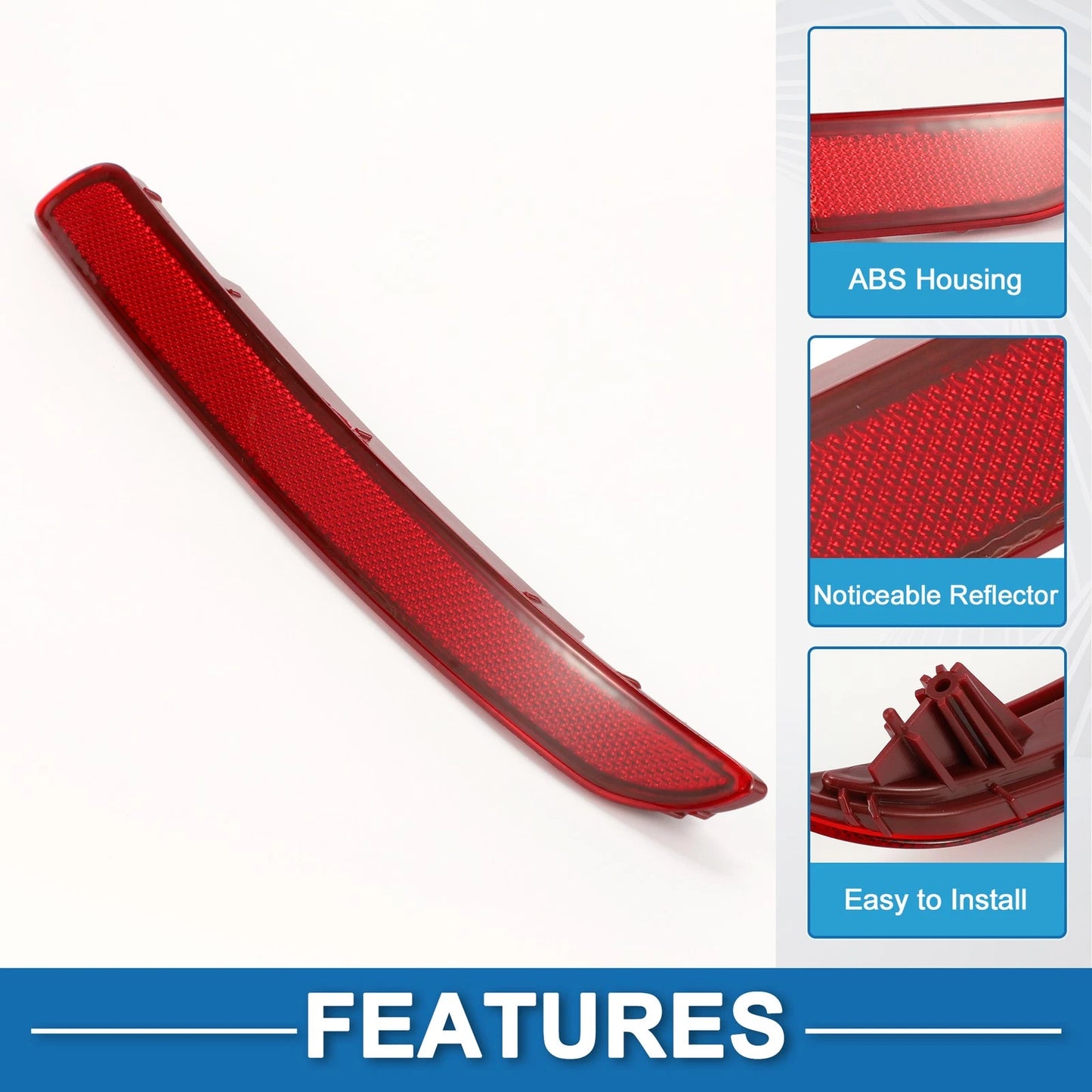 Rear Left Bumper Reflector No. 924051W000 for Kia Rio (2012–2017)