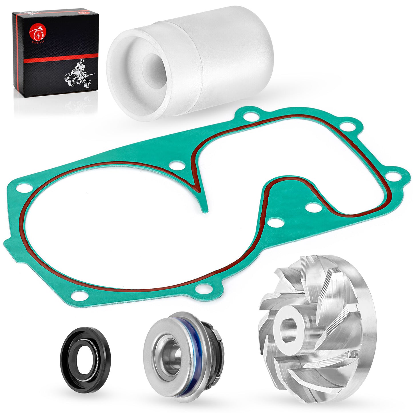 Water Pump Cover Gasket with Impeller Seals for Polaris Indy 600 (2013–2024)