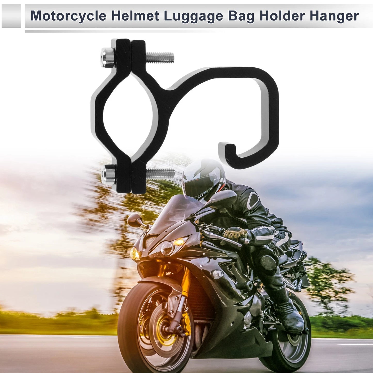 Set of 1 Arc Aluminum Alloy Motorcycle Hanging Hook for Universal Models