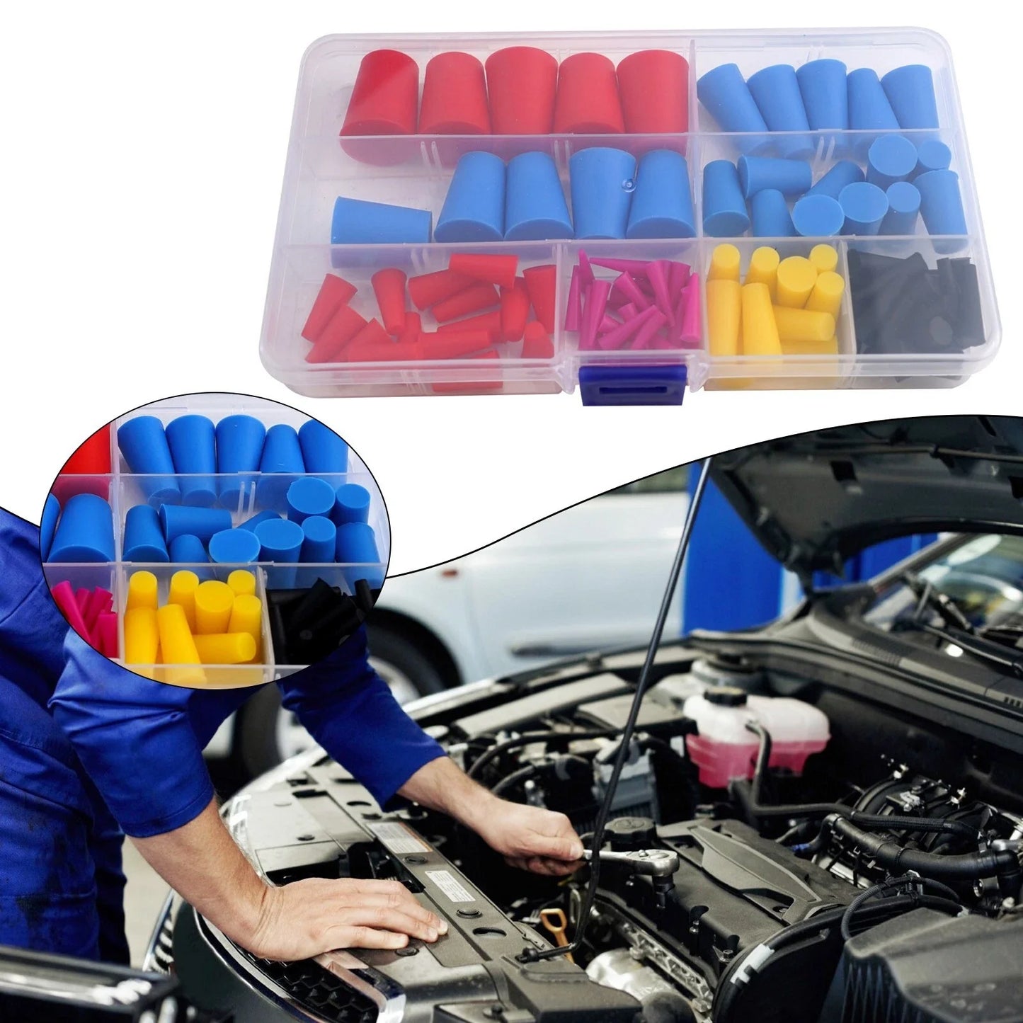 Plug Kit 100 Pcs High Temp Silicone Rubber