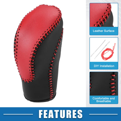 Gear Shift Lever Cover Trim for Subaru Crosstrek (2018–2023) Black Red