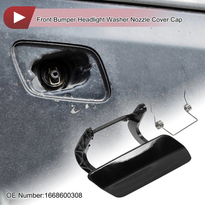 Front Right Washer Nozzle Cover Cap for Mercedes-Benz GL350 (2013–2016) Black
