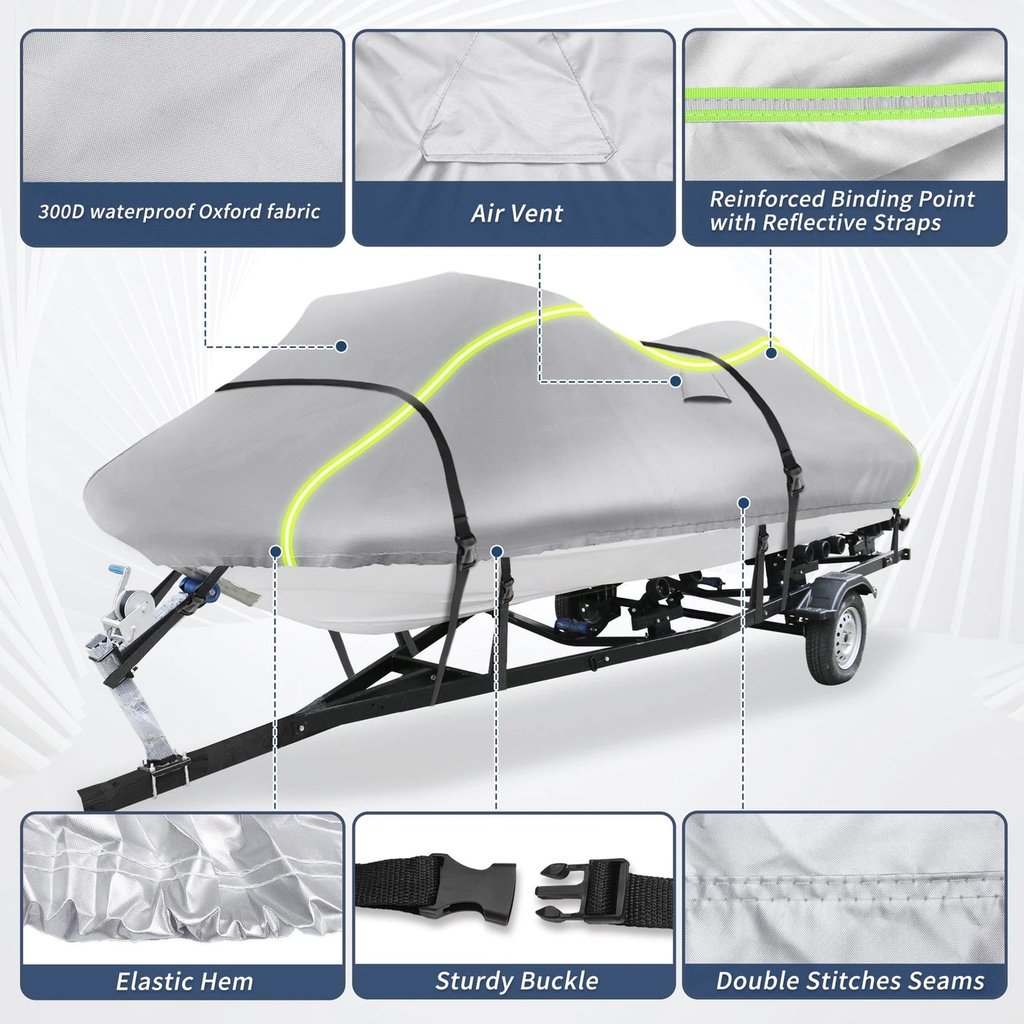 PWC Cover for Yamaha Jet Ski (126"-135", Waterproof)